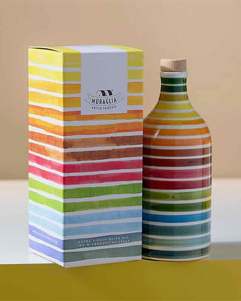 Muraglia - Iconic Rainbow Ceramic Bottle Intense Fruity Coratina (500ml)